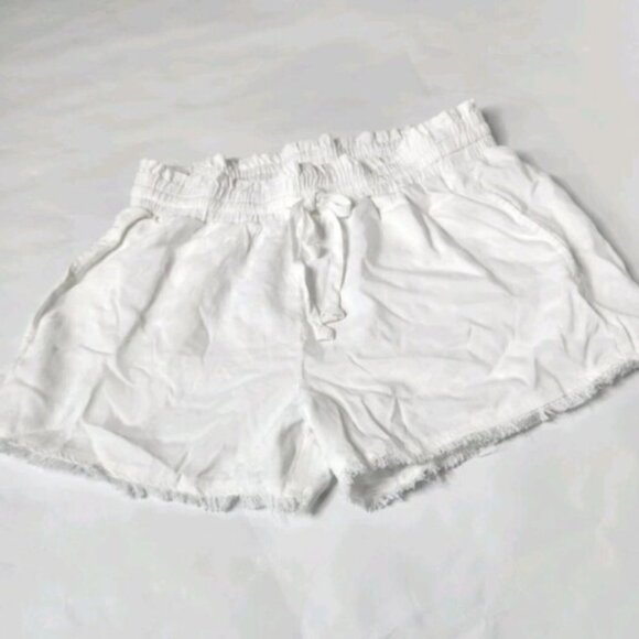 Brand New Women's Cloth & Stone Raw Hem Drawstring Shorts - Picture 5 of 9